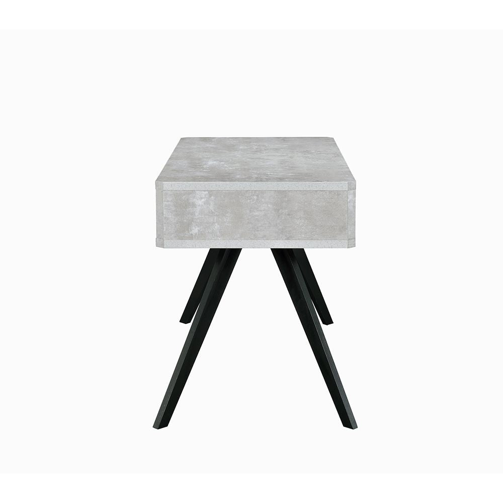 Magna - Desk - Faux Concrete & Black - Urban Living Furniture (Los Angeles, CA)