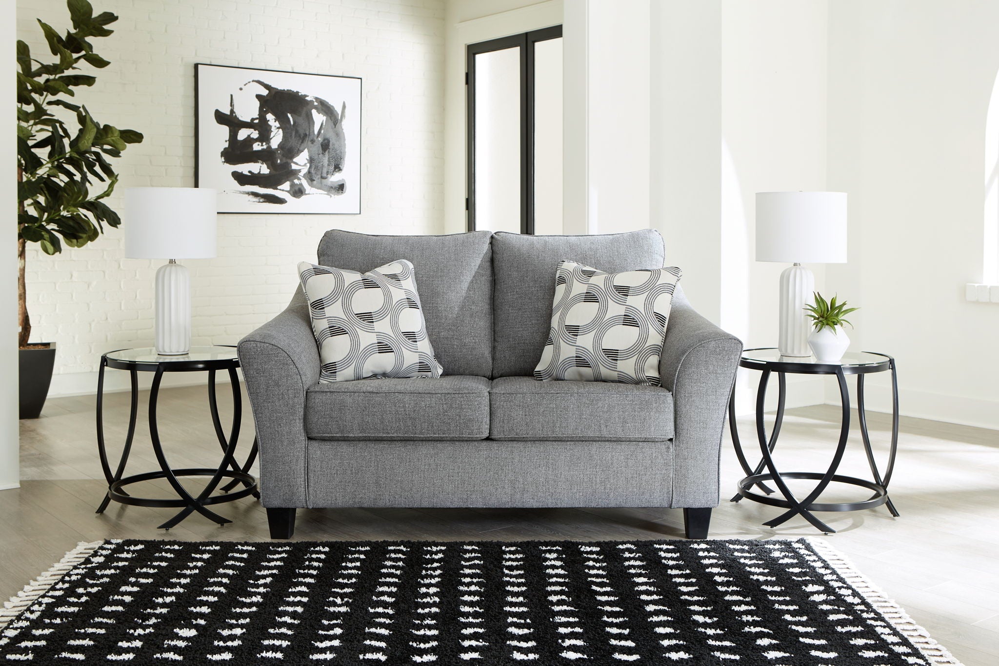 Mathonia - Smoke - Loveseat - Urban Living Furniture (Los Angeles, CA)