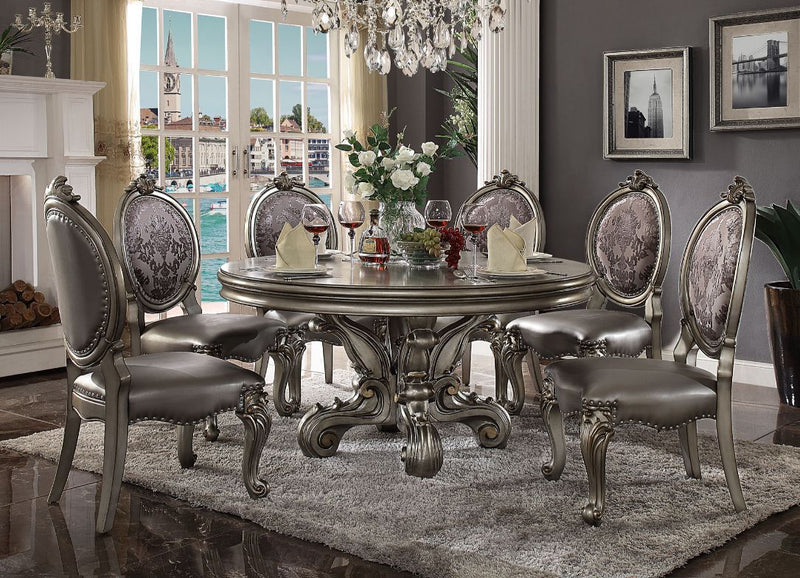 Versailles - Dining Table - Antique Platinum - 30" - Urban Living Furniture (Los Angeles, CA)