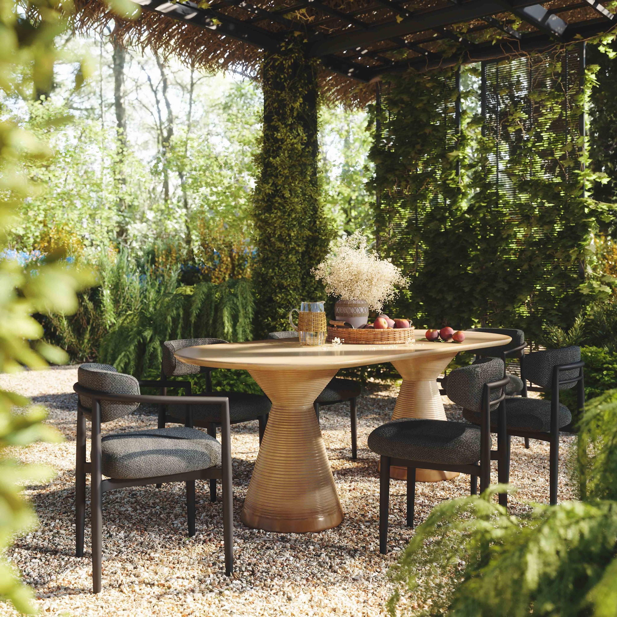 Annika - Outdoor Dining Arm Chair - Urban Living Furniture (Los Angeles, CA)