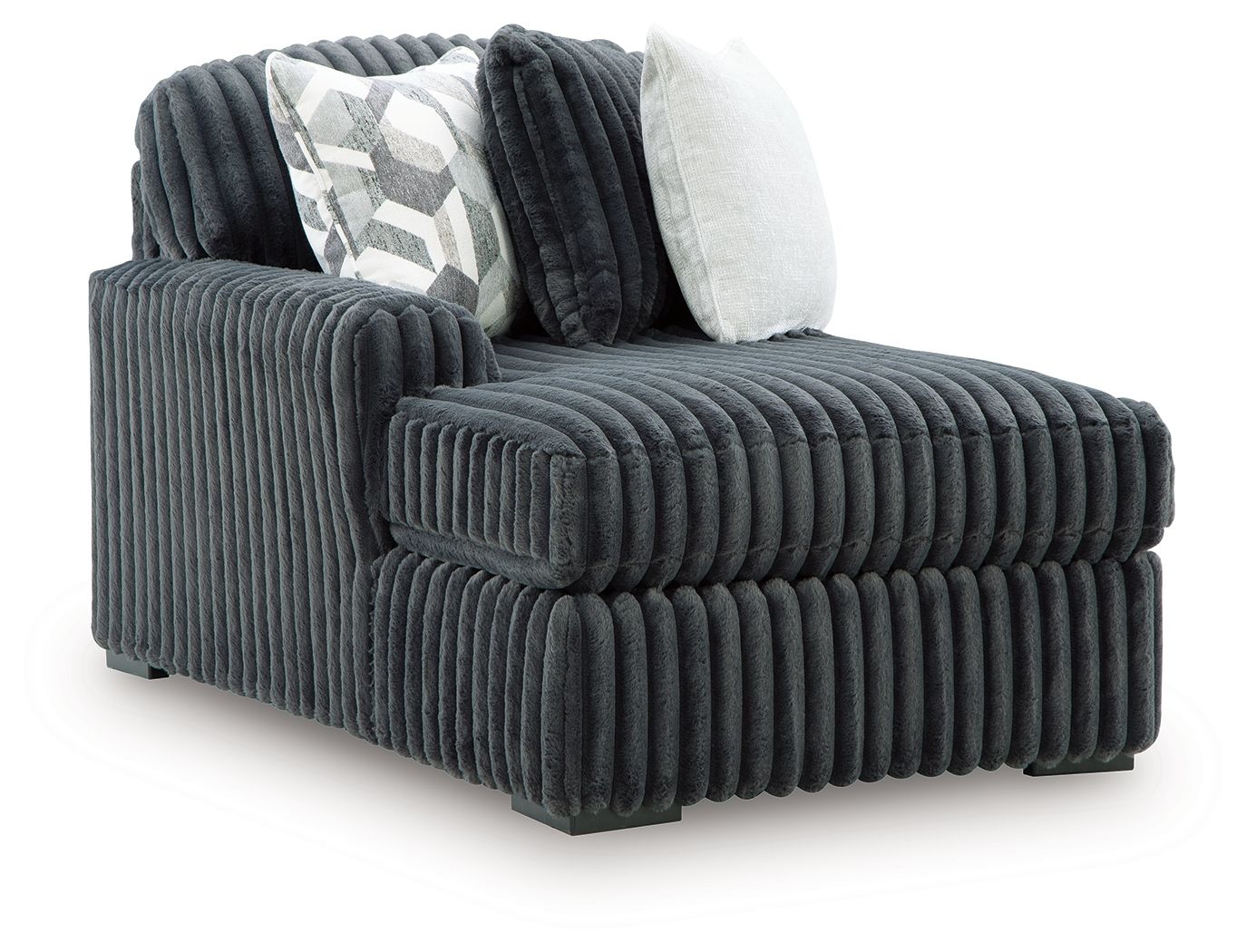Midnight-Madness - LAF Corner Chaise - Gunmetal - Urban Living Furniture (Los Angeles, CA)