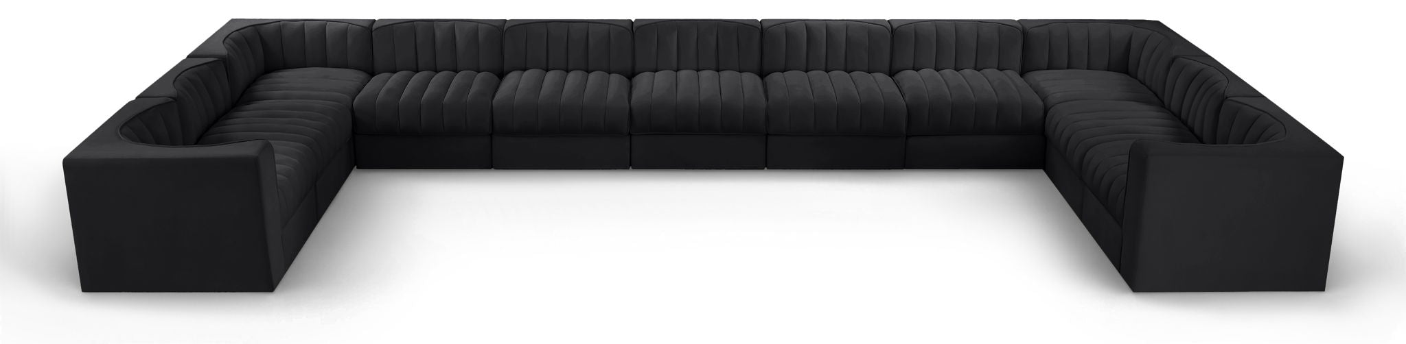 Rummi - Velvet Performance Fabric Upholstered 11 Piece Modular Sectional - Urban Living Furniture (Los Angeles, CA)