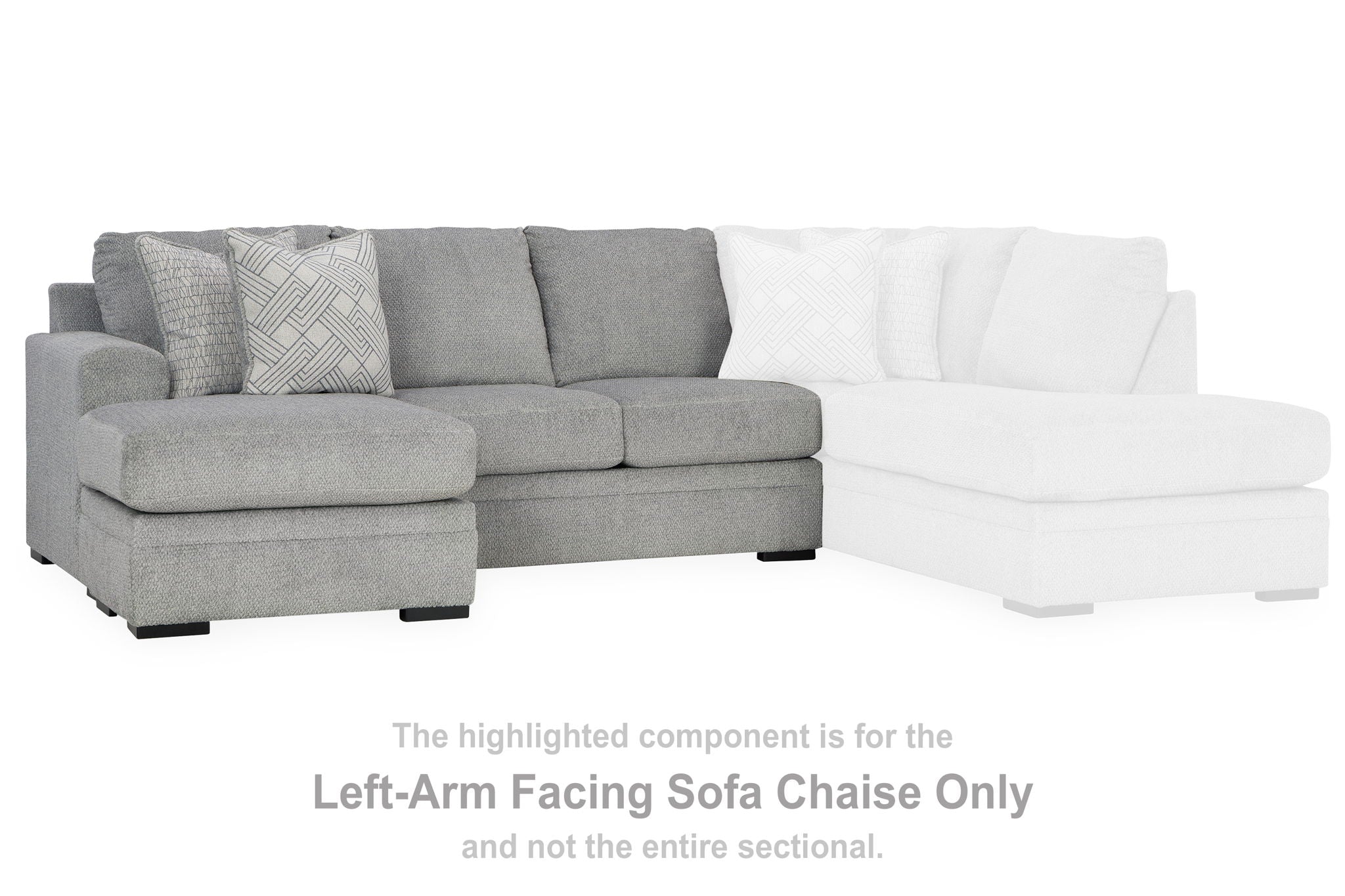 Casselbury - Cement - Laf Sofa Chaise - Urban Living Furniture (Los Angeles, CA)