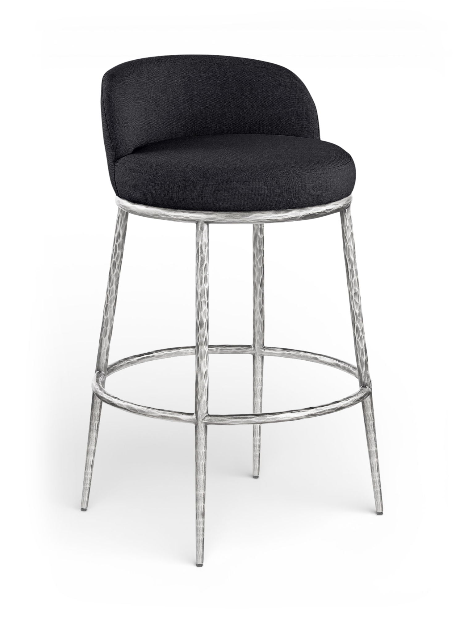 Ferro - Performance Fabric Upholstered Bar Stool - Antique Silver - Urban Living Furniture (Los Angeles, CA)