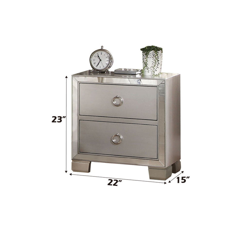 Voeville II - Nightstand - Platinum - Urban Living Furniture (Los Angeles, CA)