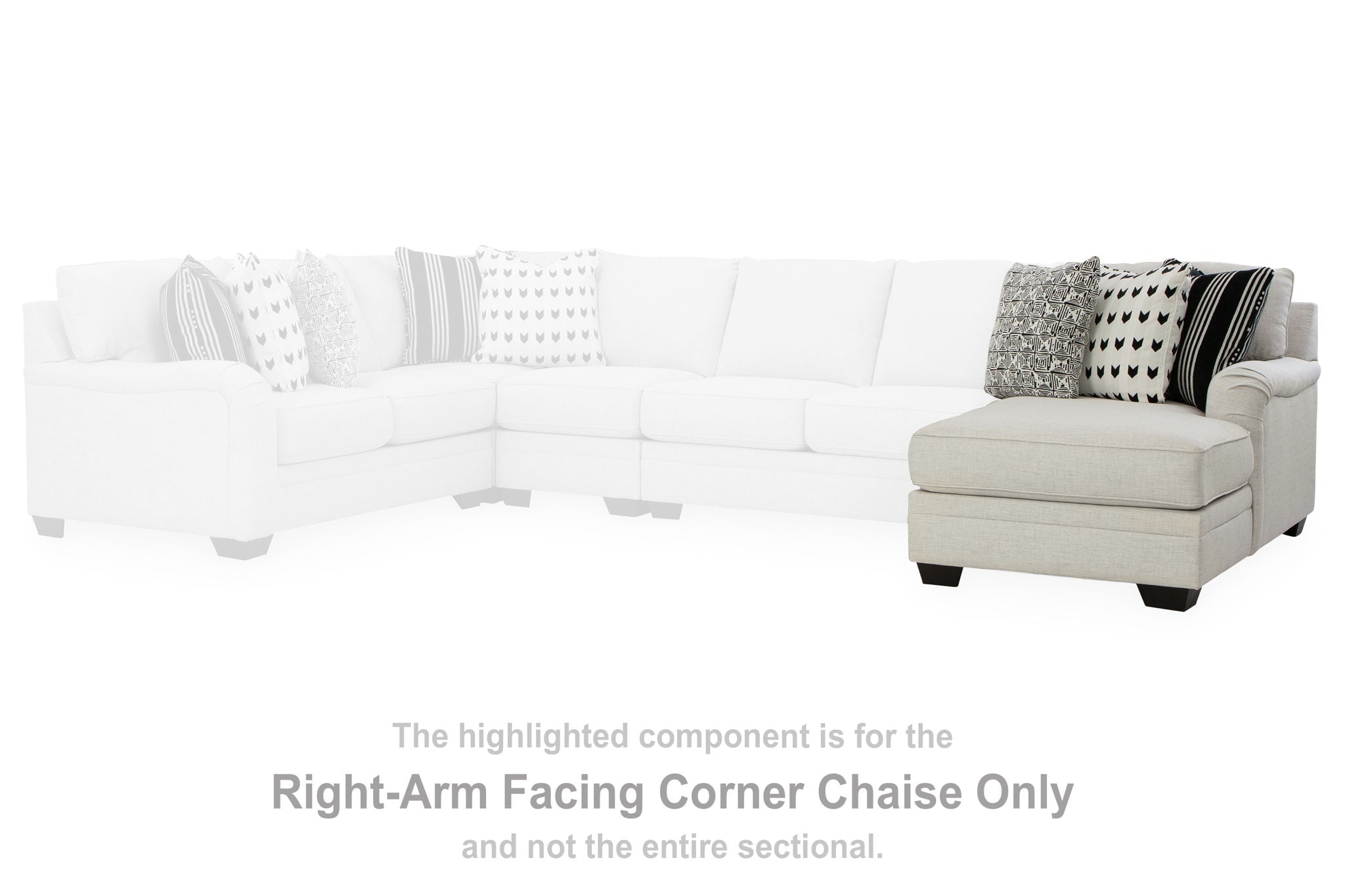 Huntsworth - Dove Gray - Raf Corner Chaise - Urban Living Furniture (Los Angeles, CA)