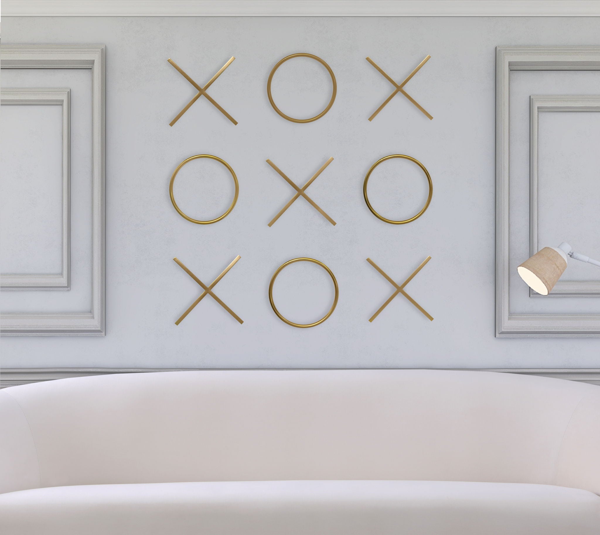 XOXO - Steel Wall Decor - Yellow - Urban Living Furniture (Los Angeles, CA)