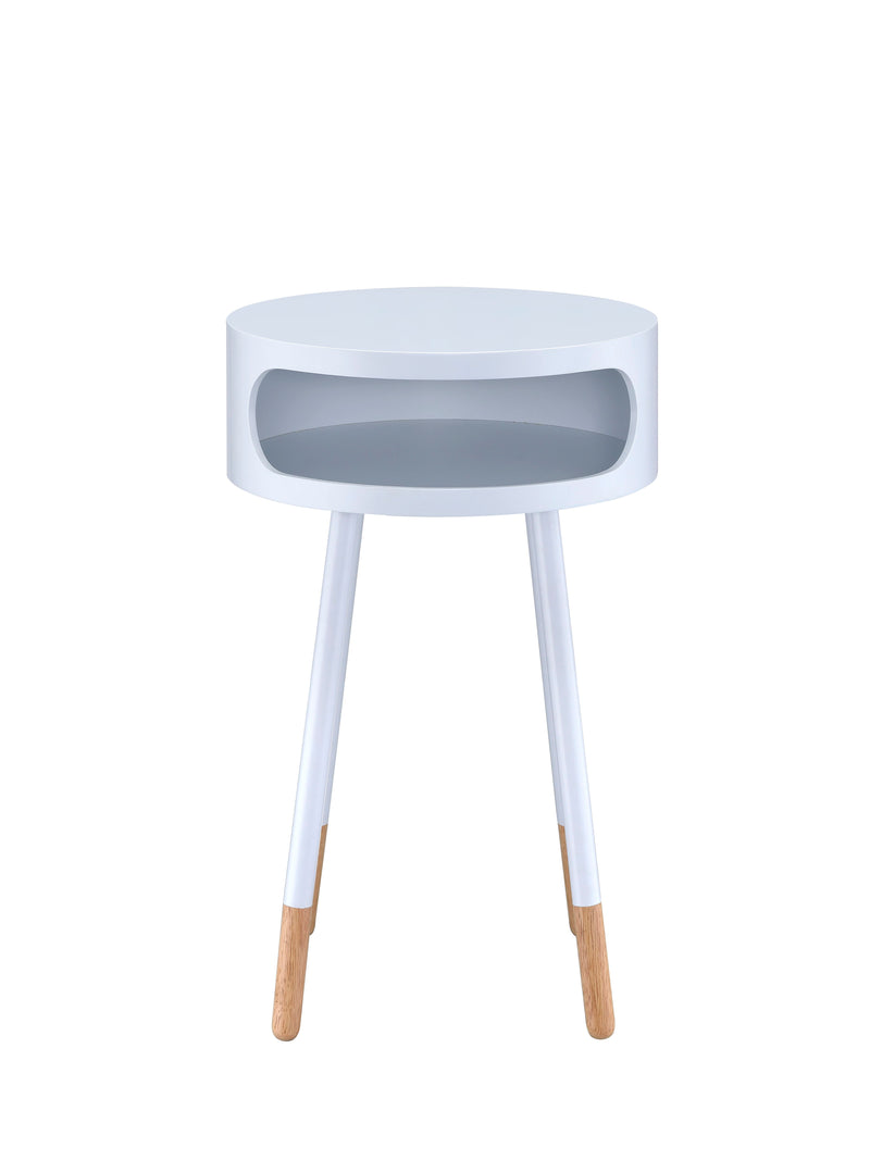 Sonria - Round Accent Table - Natural White - Urban Living Furniture (Los Angeles, CA)