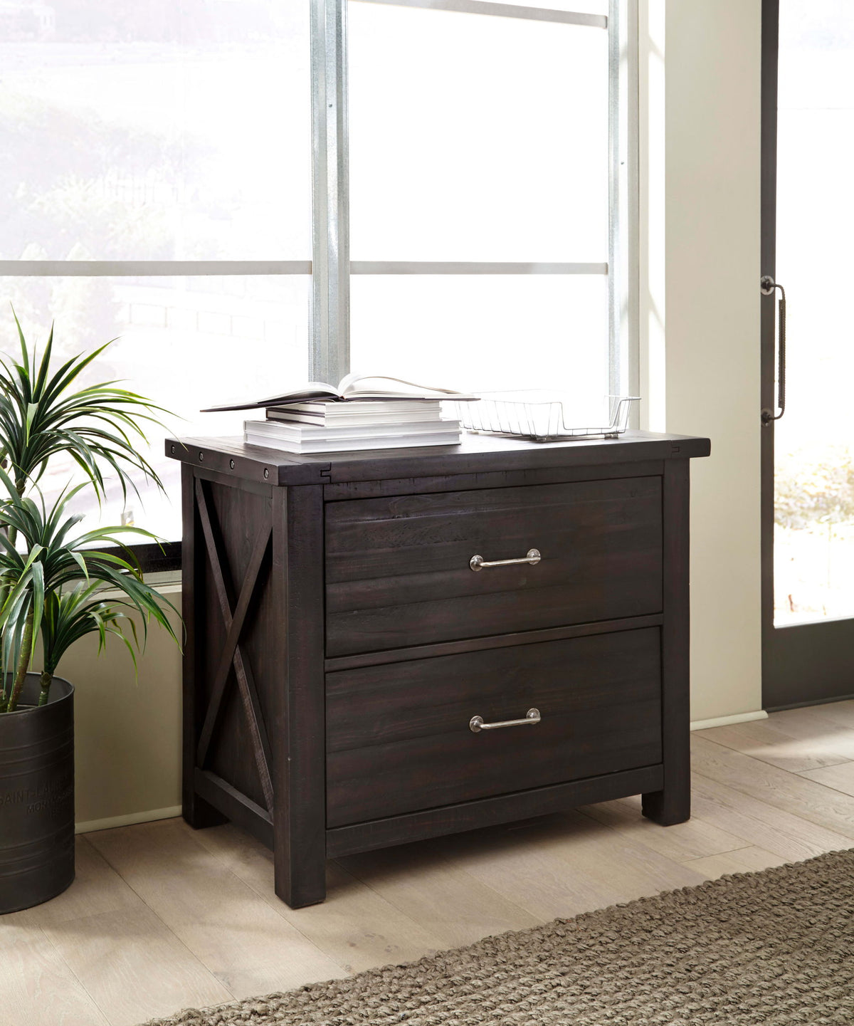 Yosemite - Solid Wood Lateral File Cabinet - Cafe