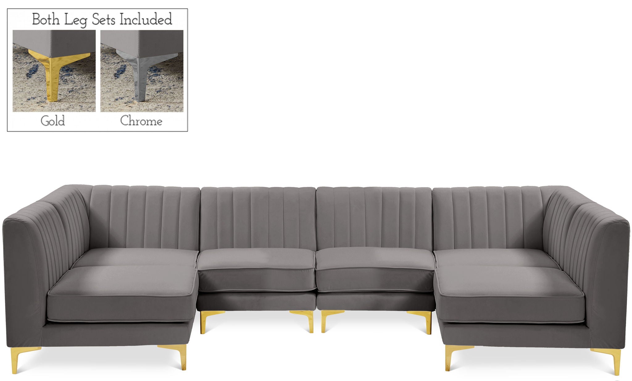 Alina - 6 Piece Modular U-Shaped Sectional - Urban Living Furniture (Los Angeles, CA)