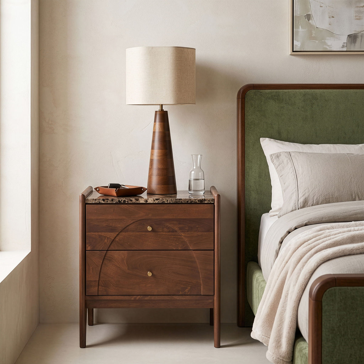 Veya - 22" Mango Wood Nightstand