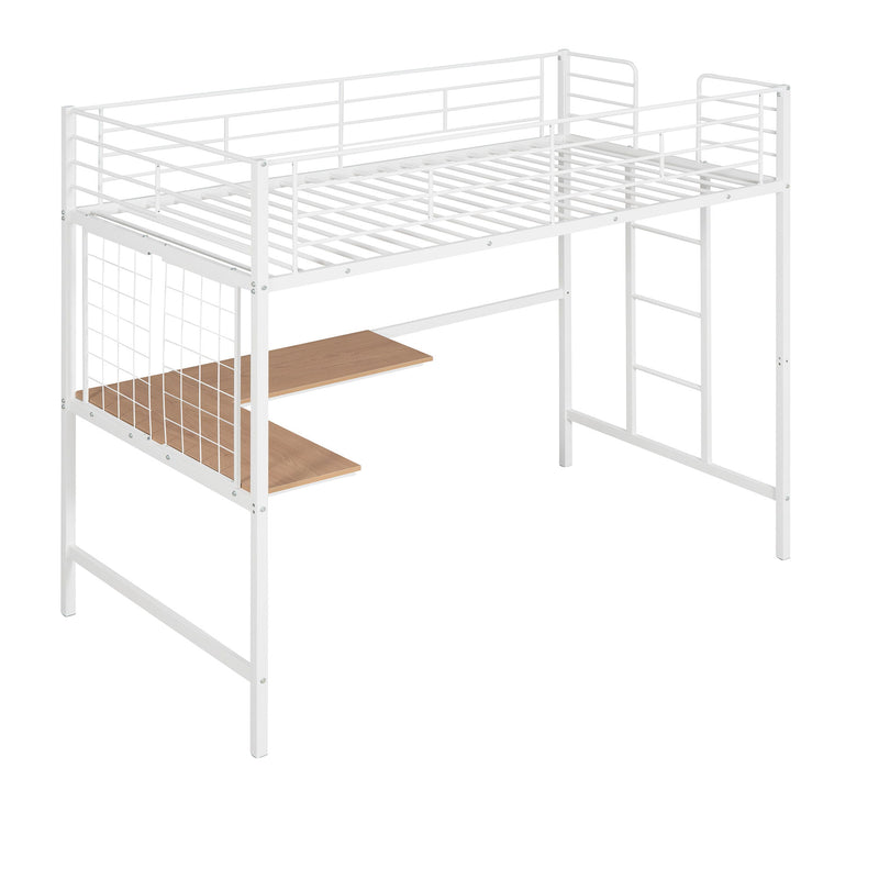 Bed With Desk And Grid