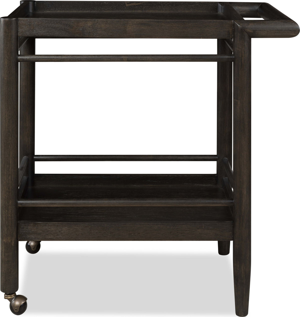 Rockport - Two Shelf Rolling Bar Cart - Yin