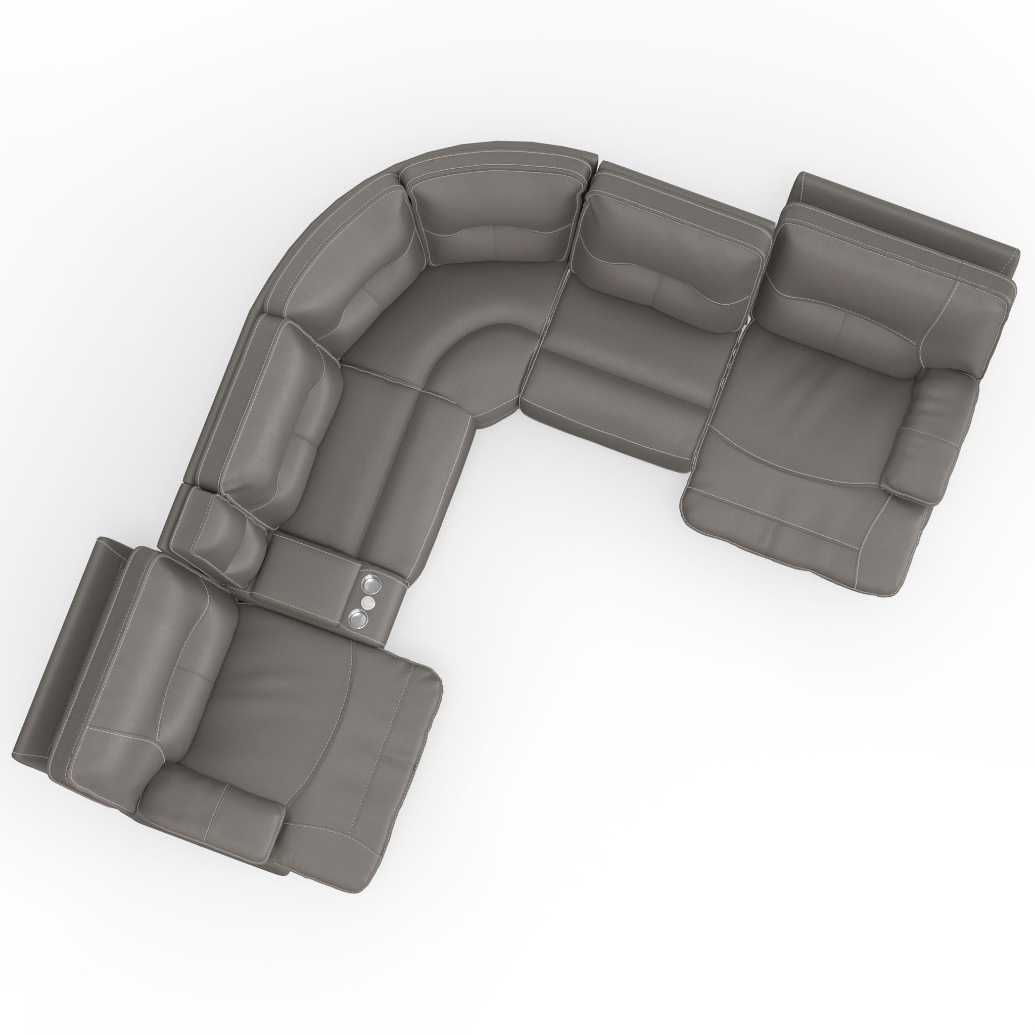 Spartacus - Power Reclining Sectional - Urban Living Furniture (Los Angeles, CA)