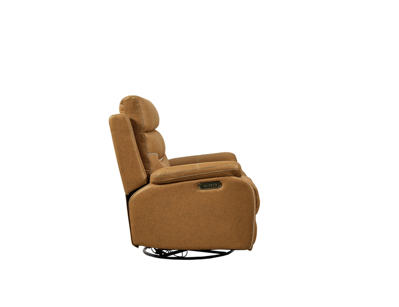 Dual Okin Motor Rocking And 240° Swivel Single Sofa Seat Recliner Chair Infinite Position, Head Rest With Power Function - Urban Living Furniture (Los Angeles, CA)