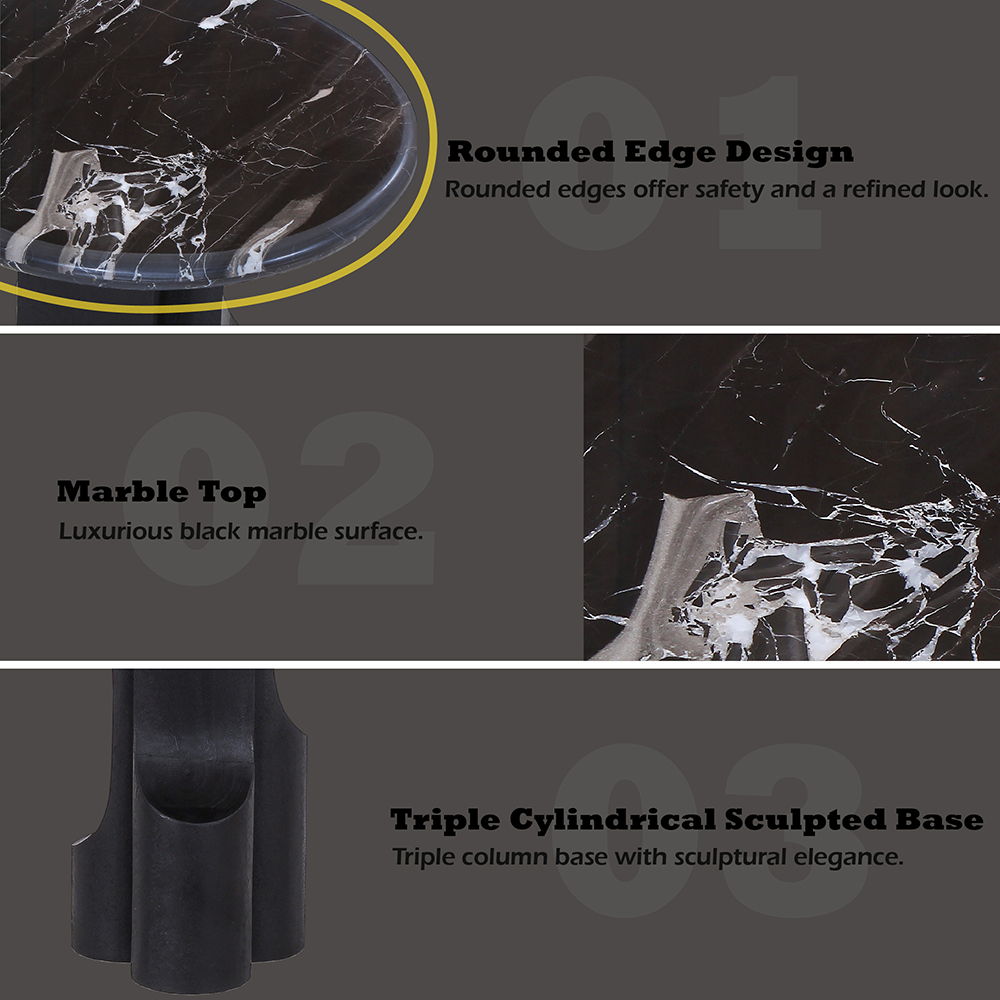 Kinton - Table With Natural Marble Top - Urban Living Furniture (Los Angeles, CA)