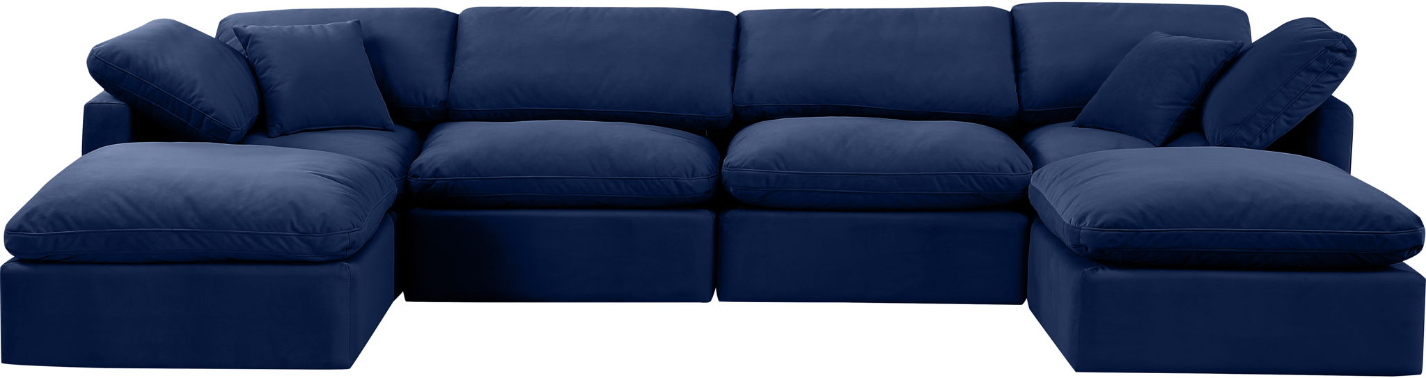 Indulge - Velvet 6 Piece Modular Double Chaise Sectional - Urban Living Furniture (Los Angeles, CA)