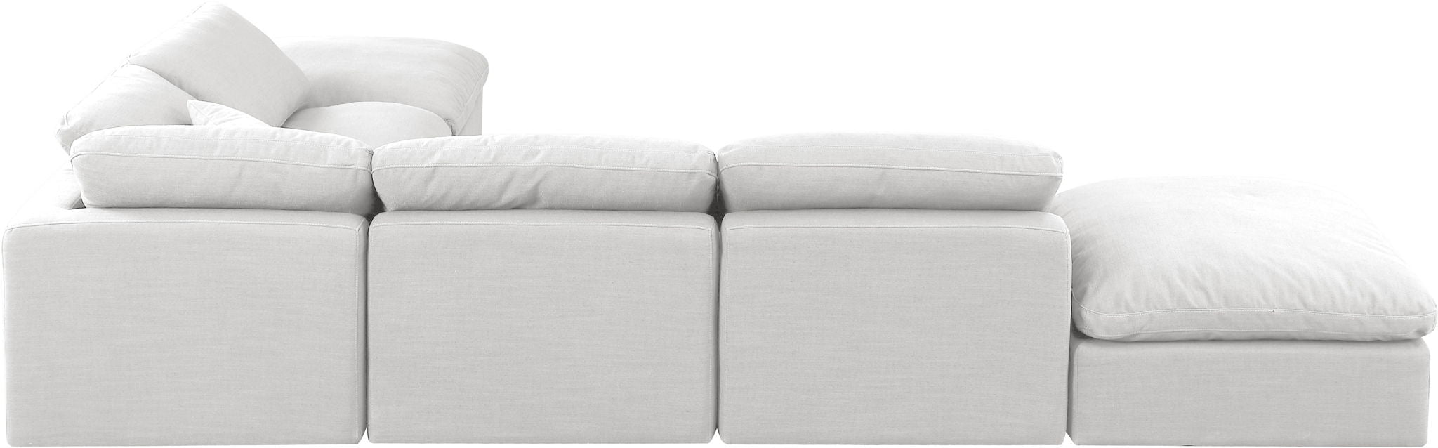 Indulge - Linen 6 Piece Modular Armless Sectional - White - Urban Living Furniture (Los Angeles, CA)