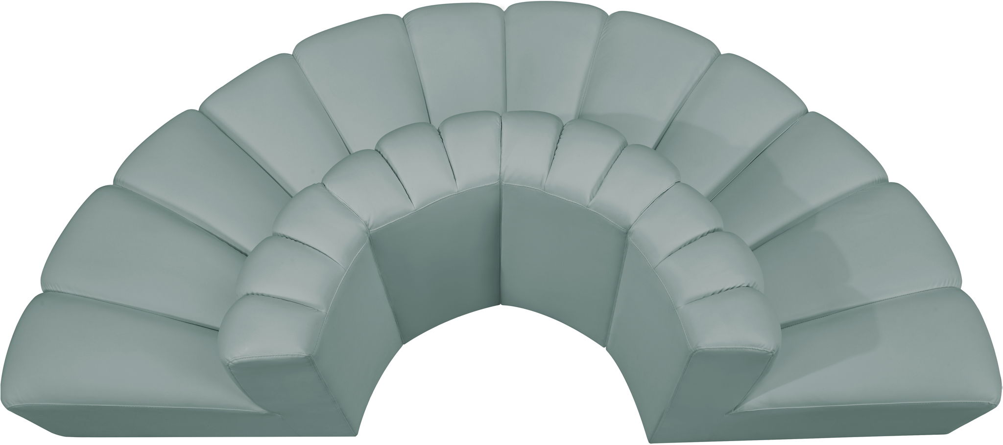 Arc - Faux Leather 4 Piece Modular Sofa