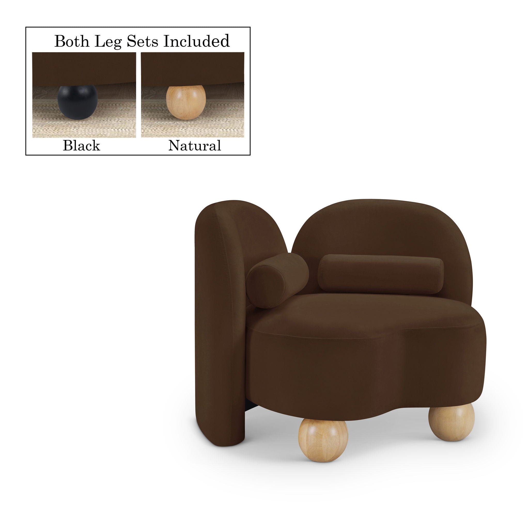 Daphne - Velvet Chair - Urban Living Furniture (Los Angeles, CA)