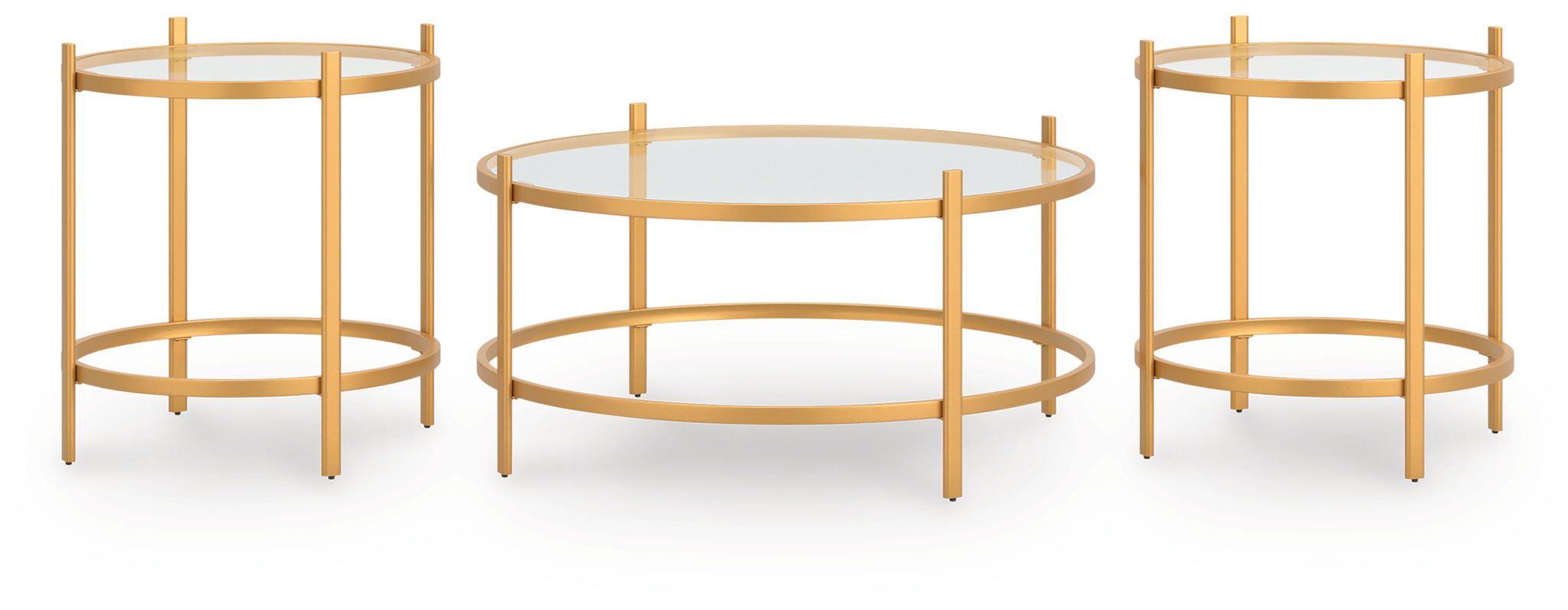 Pearlox - Gold - Occasional Table Set (Set of 3) - Urban Living Furniture (Los Angeles, CA)