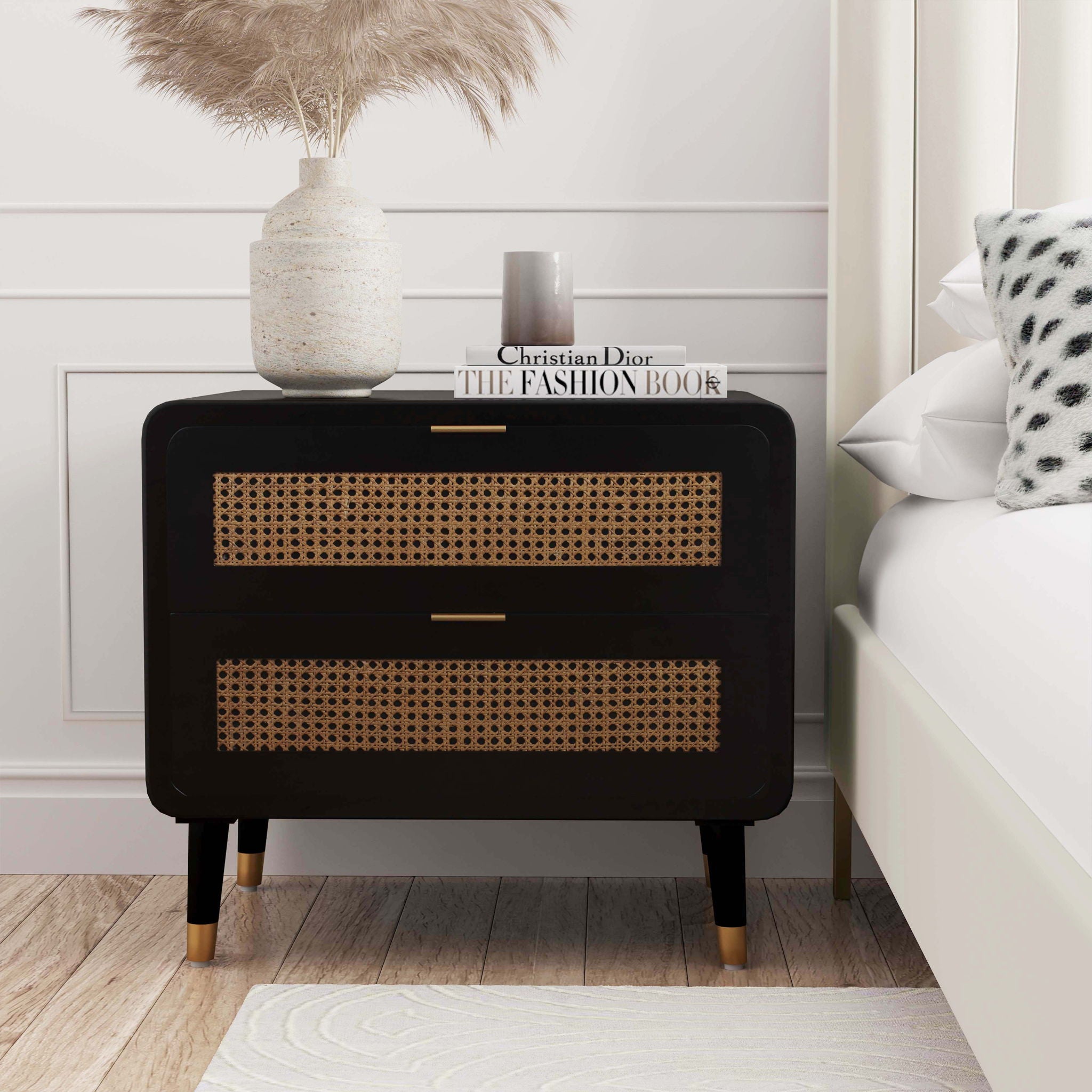 Christine - Nightstand - Black - Urban Living Furniture (Los Angeles, CA)