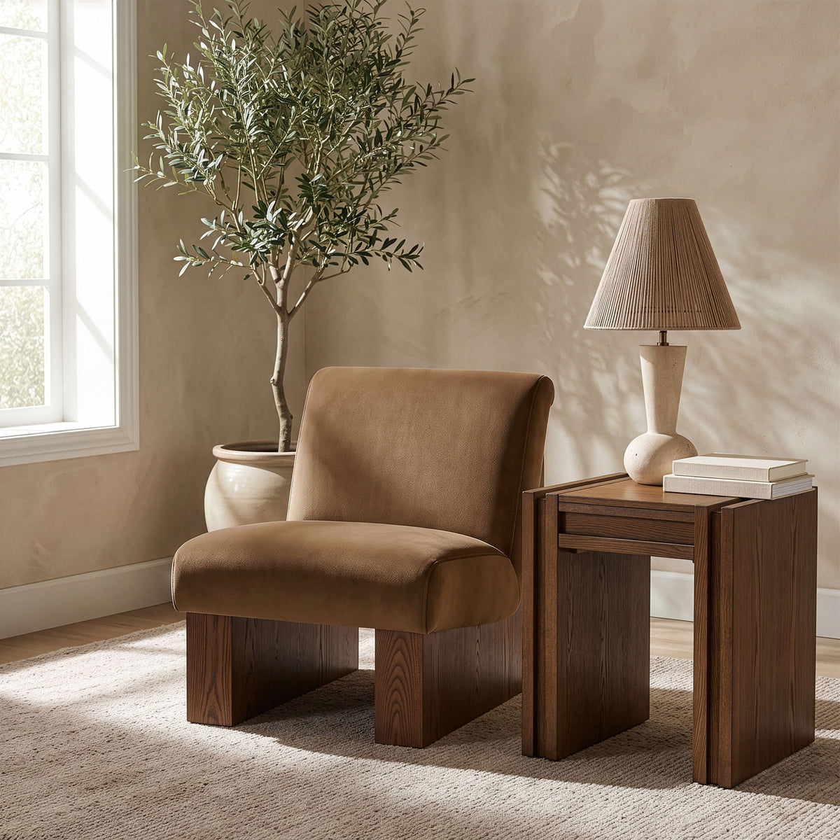Vantage - Velvet Performance Fabric Upholstered Accent Chair