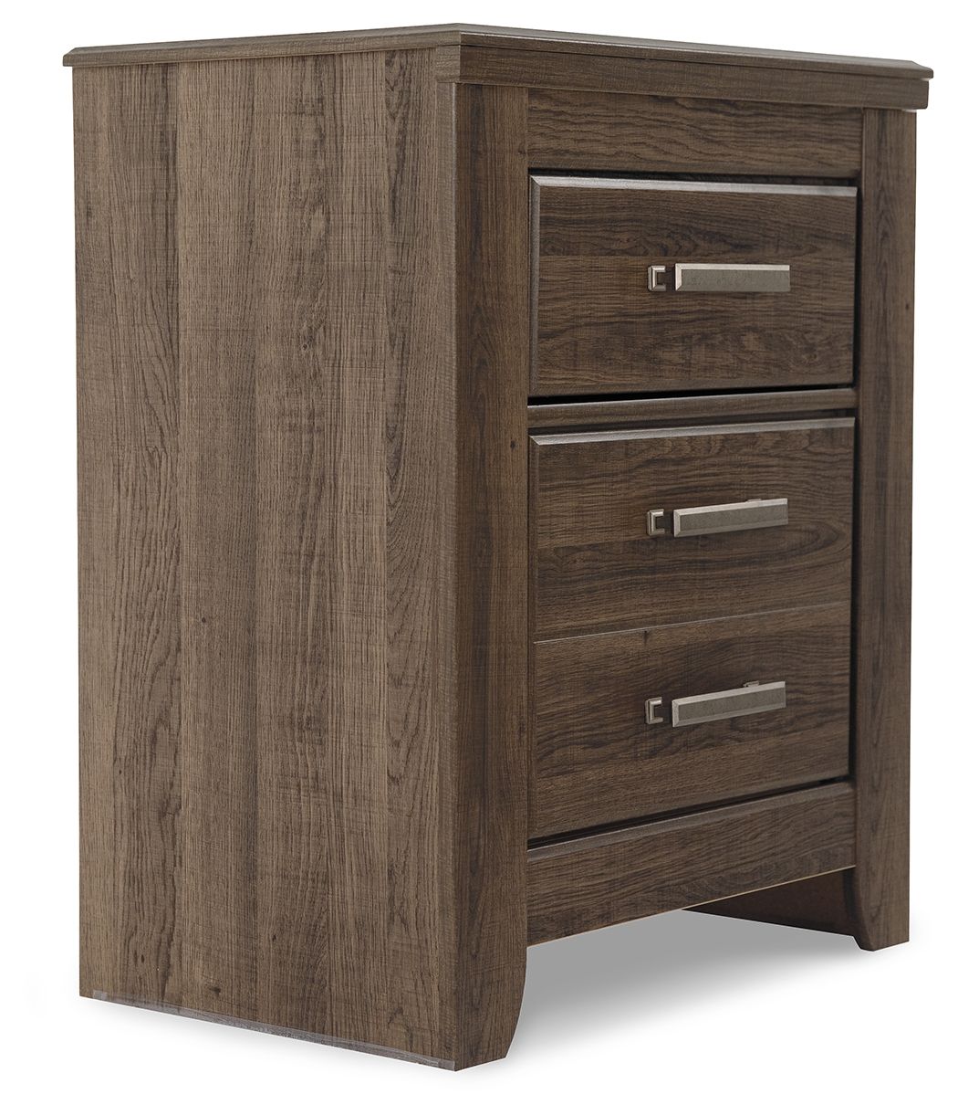 Juararo - Dark Brown - Two Drawer Night Stand - Urban Living Furniture (Los Angeles, CA)