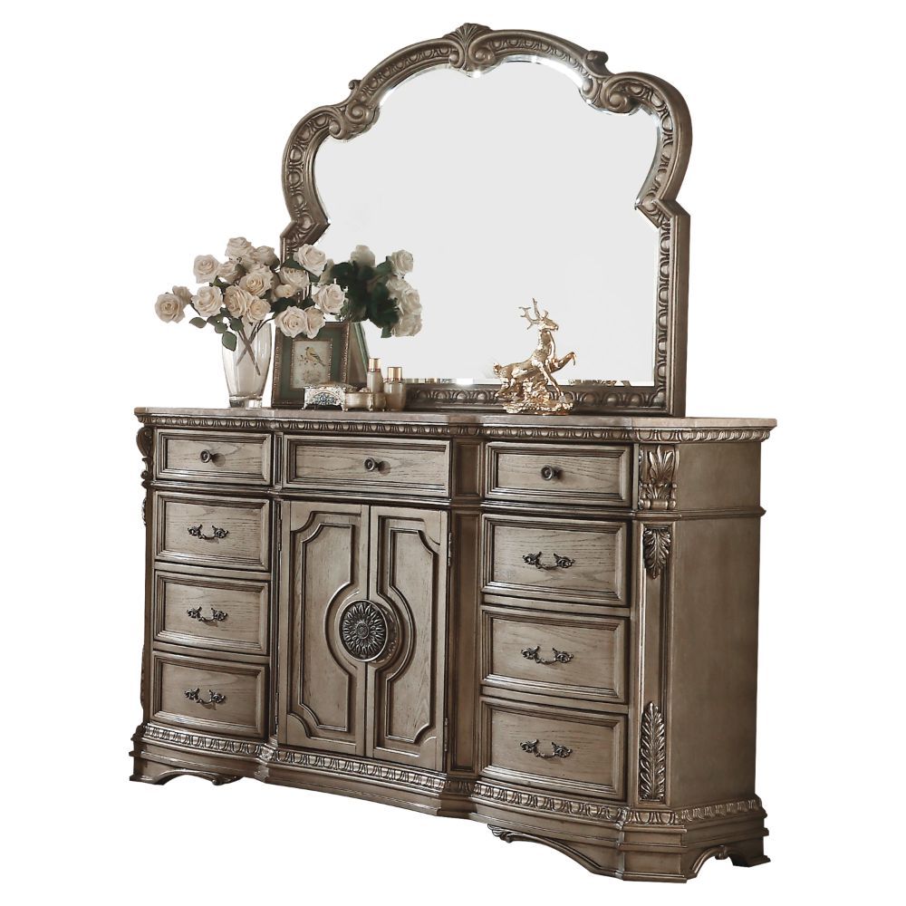 Northville - Mirror - Antique Silver - Urban Living Furniture (Los Angeles, CA)