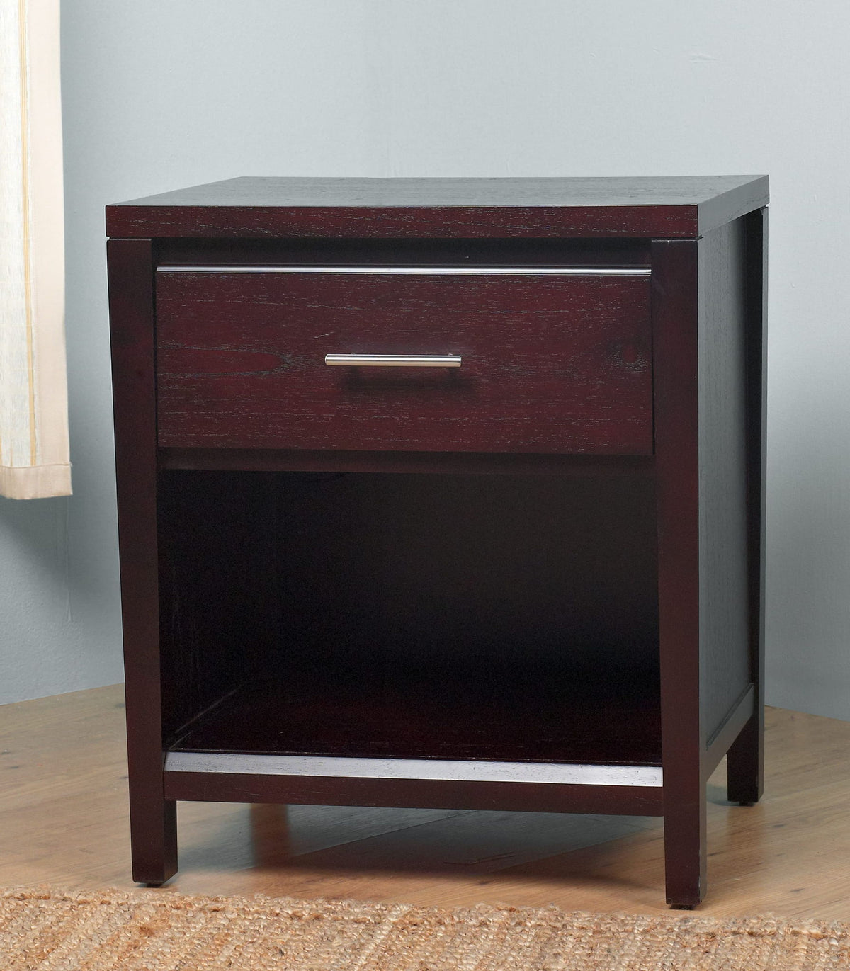 Nevis - One Drawer Nightstand - Espresso