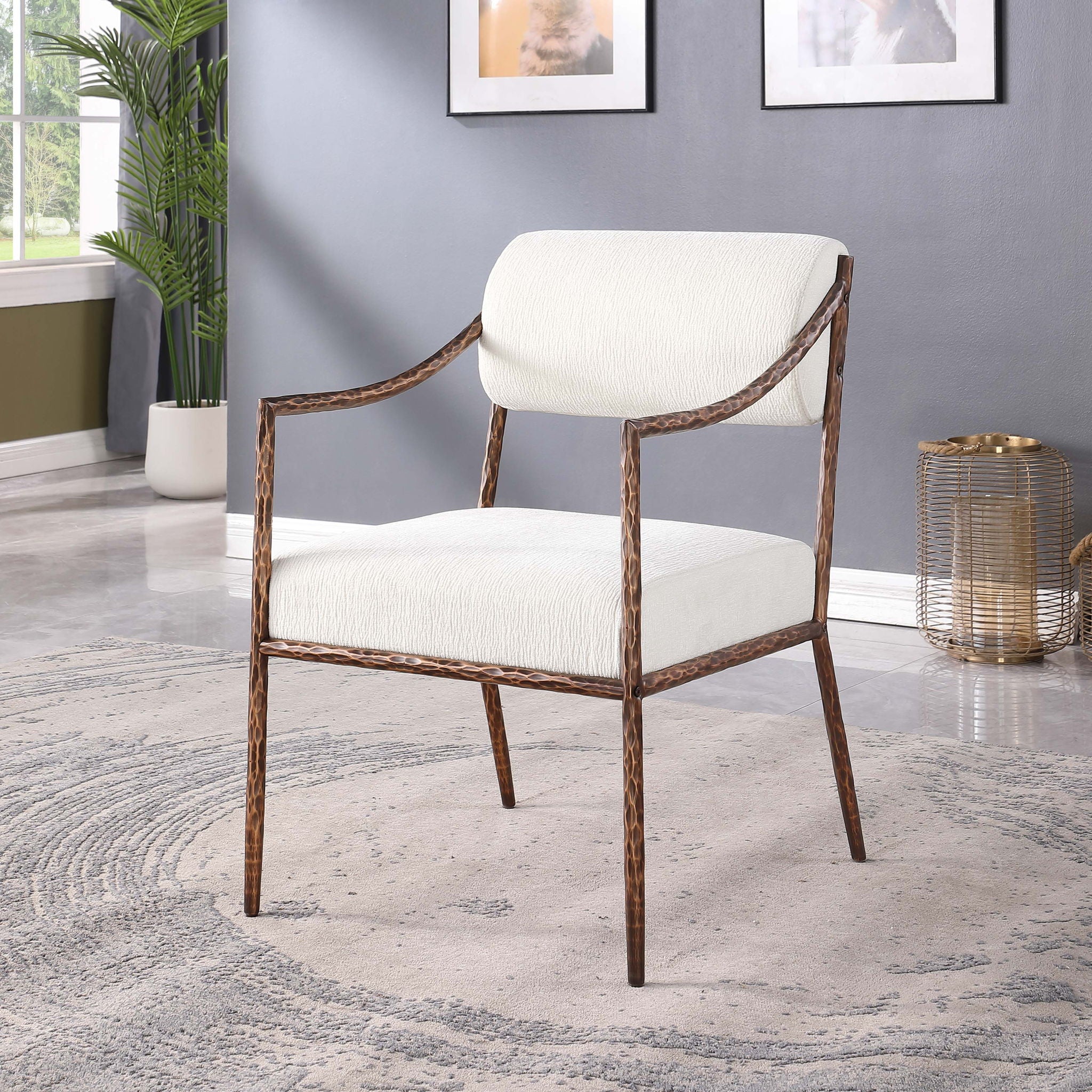Bastille - Upholstered Dining Arm Chair (Set of 2) - Bronze Frame - Urban Living Furniture (Los Angeles, CA)