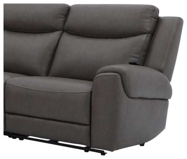 Momentum - Power Right Arm Facing Zero Gravity Recliner With Heat And Massage - Dark Granite