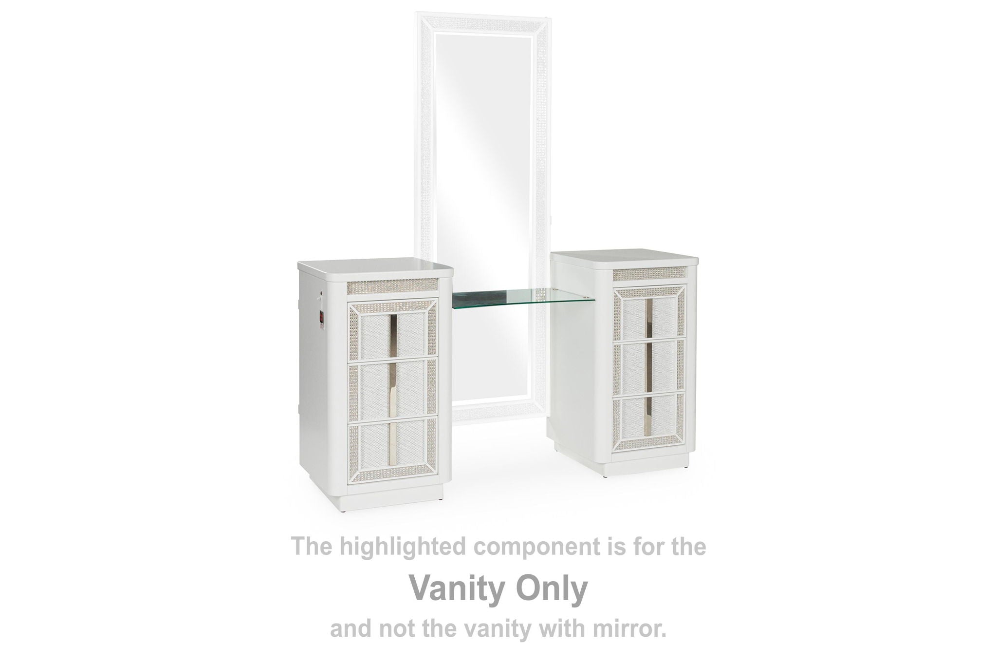 Chalanna - Vanity - White - Urban Living Furniture (Los Angeles, CA)