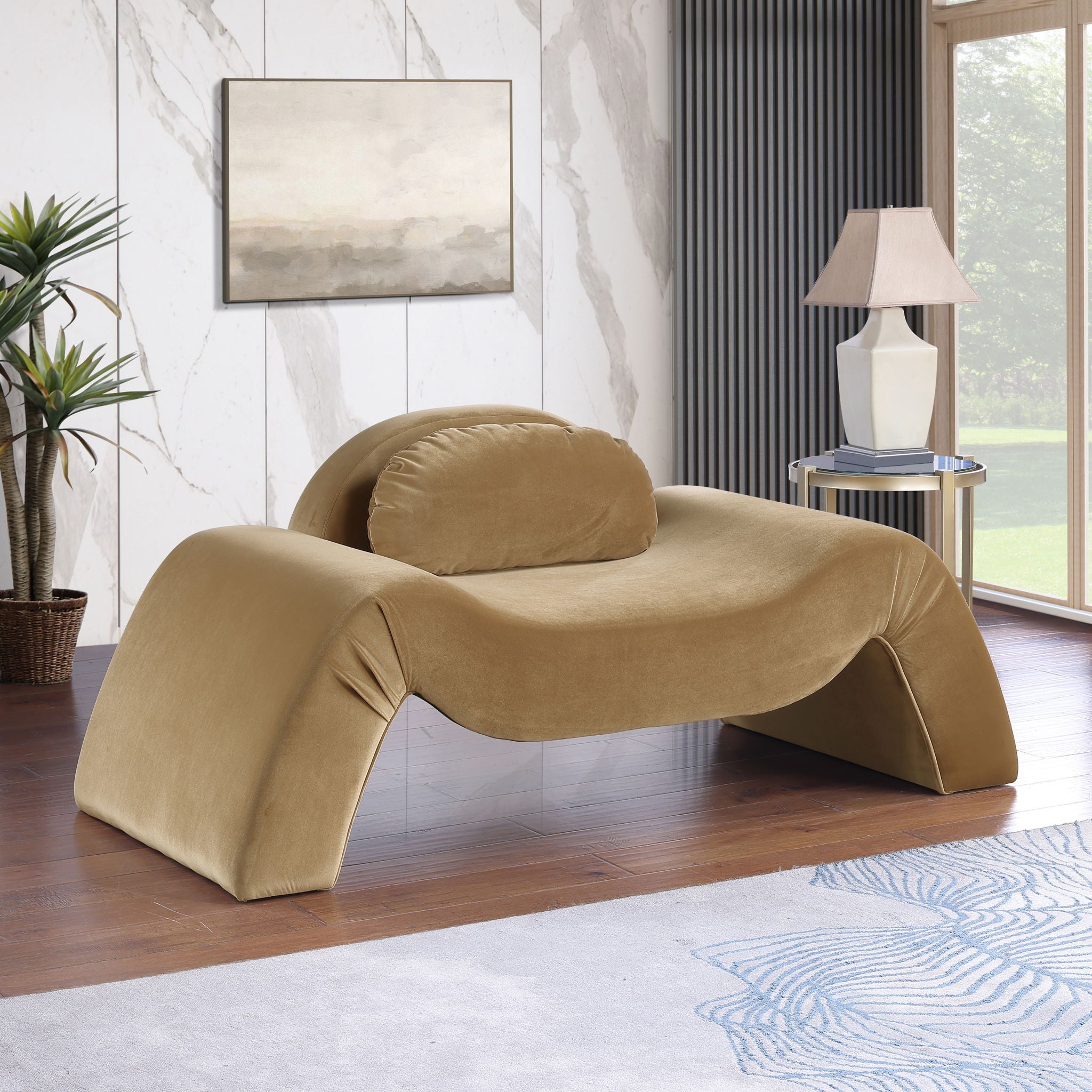 Austin - Velvet Accent Chair - Urban Living Furniture (Los Angeles, CA)