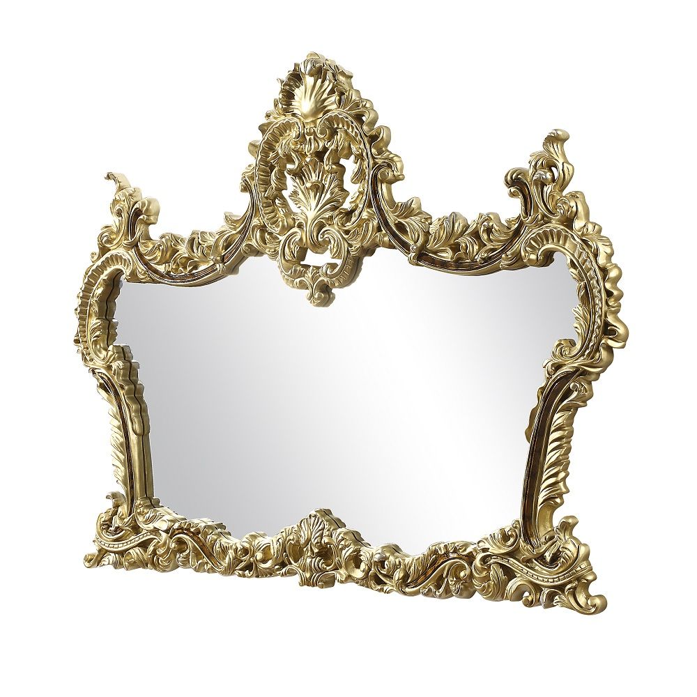 Desiderius - Mirror - Antique Gold & Hand Painted Brown - Urban Living Furniture (Los Angeles, CA)