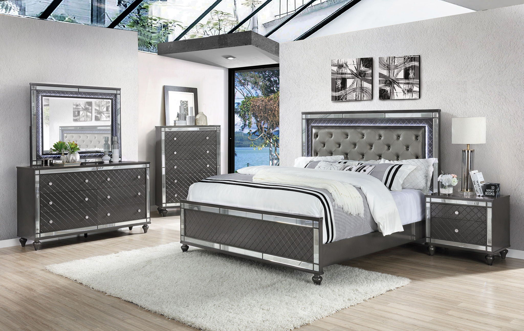 Refino - Chest - Gunmetal - Urban Living Furniture (Los Angeles, CA)