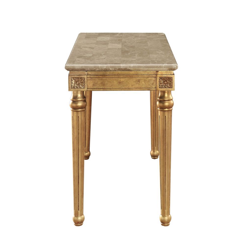 Daesha - Accent Table - Marble & Antique Gold - Urban Living Furniture (Los Angeles, CA)