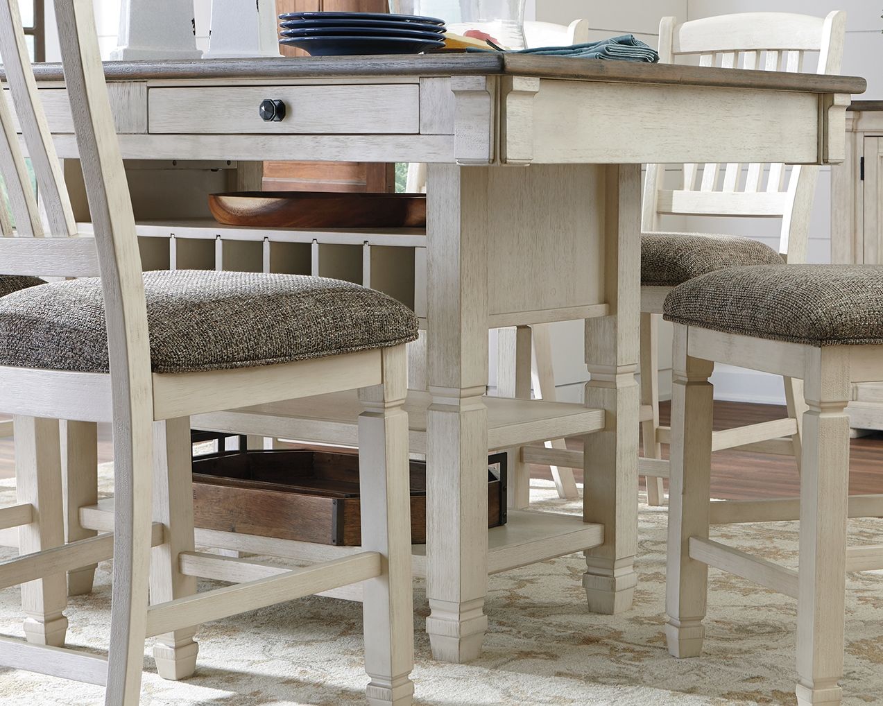 Bolanburg - Beige - Rectangular Dining Room Counter Table - Urban Living Furniture (Los Angeles, CA)