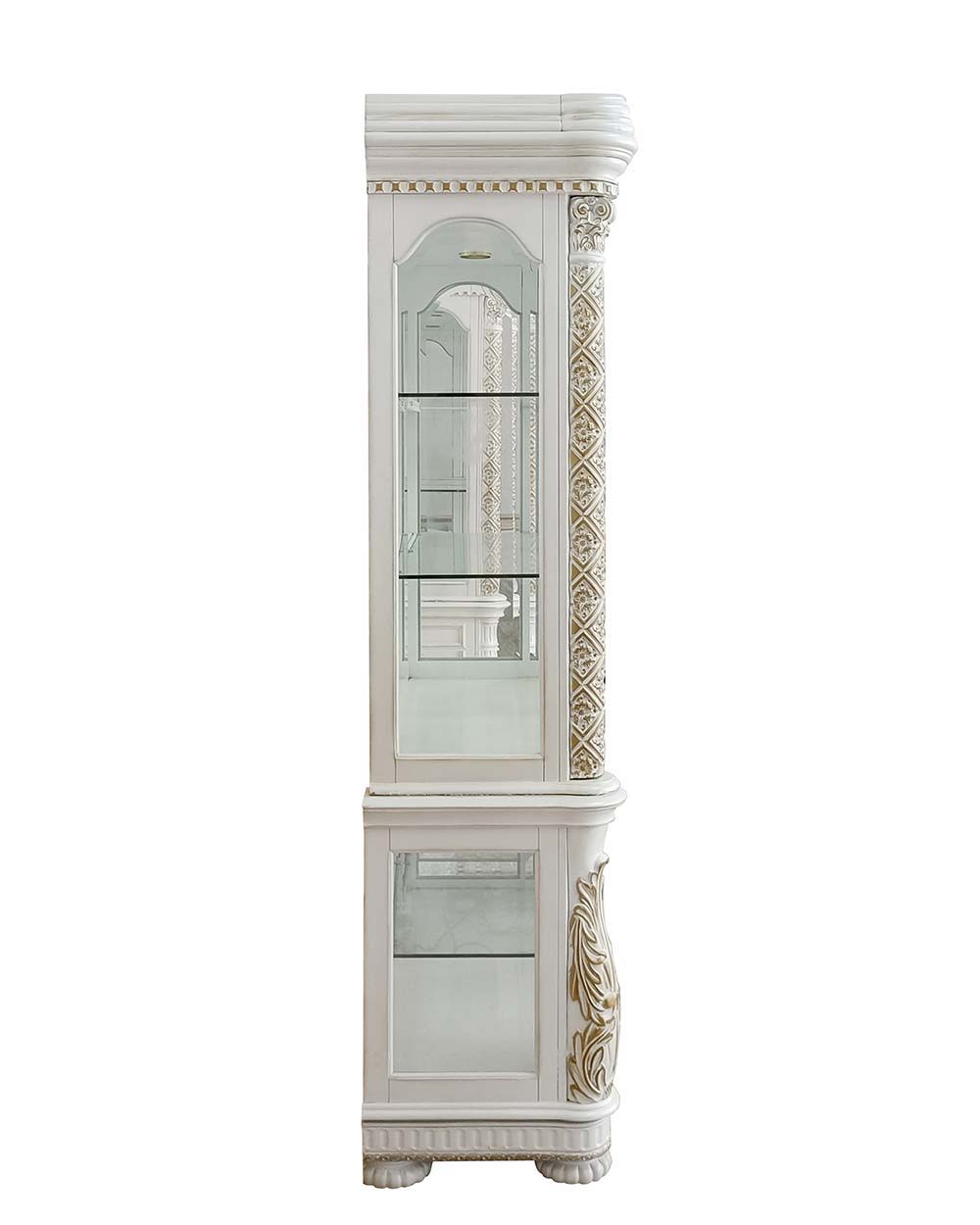 Vendom - Curio - Antique Pearl Finish - Urban Living Furniture (Los Angeles, CA)