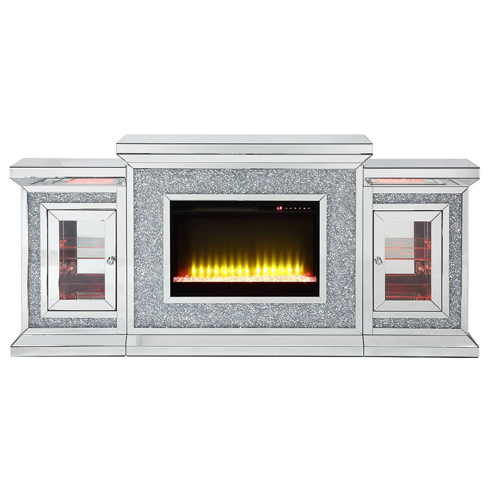 Noralie - Fireplace - Mirrored & Faux Diamonds - 39" - Urban Living Furniture (Los Angeles, CA)