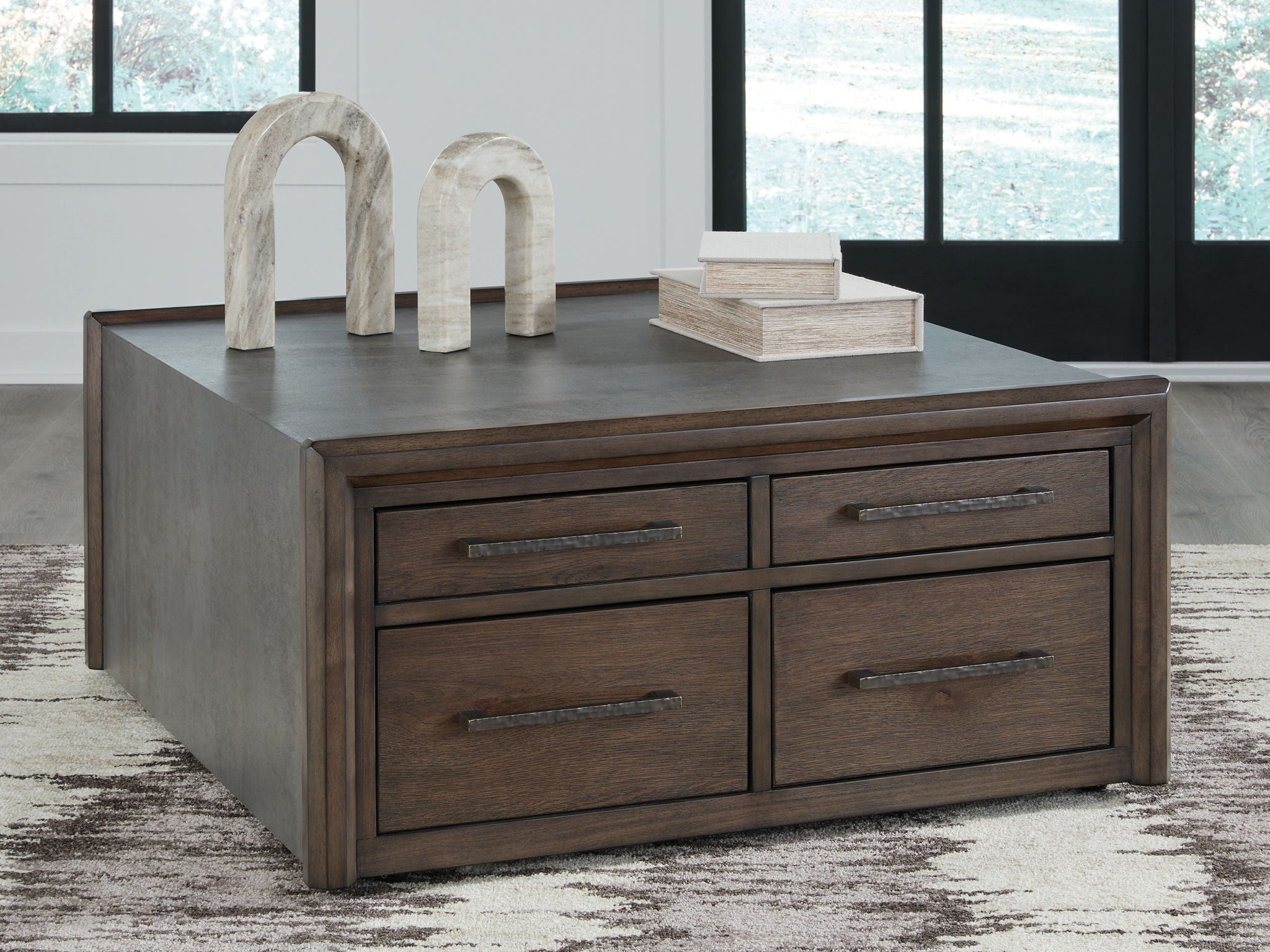 Kallenny - Brown / Gray - Square Cocktail Table - Urban Living Furniture (Los Angeles, CA)