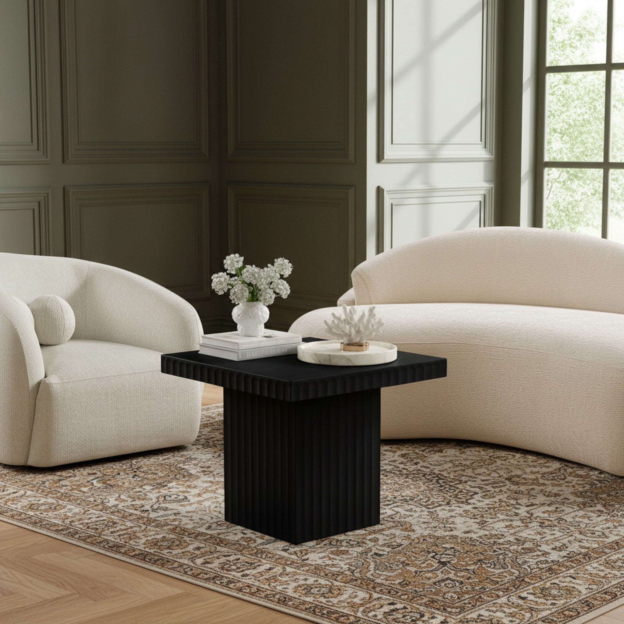 Spencer - 18" Oak Veneer Coffee Table - Urban Living Furniture (Los Angeles, CA)