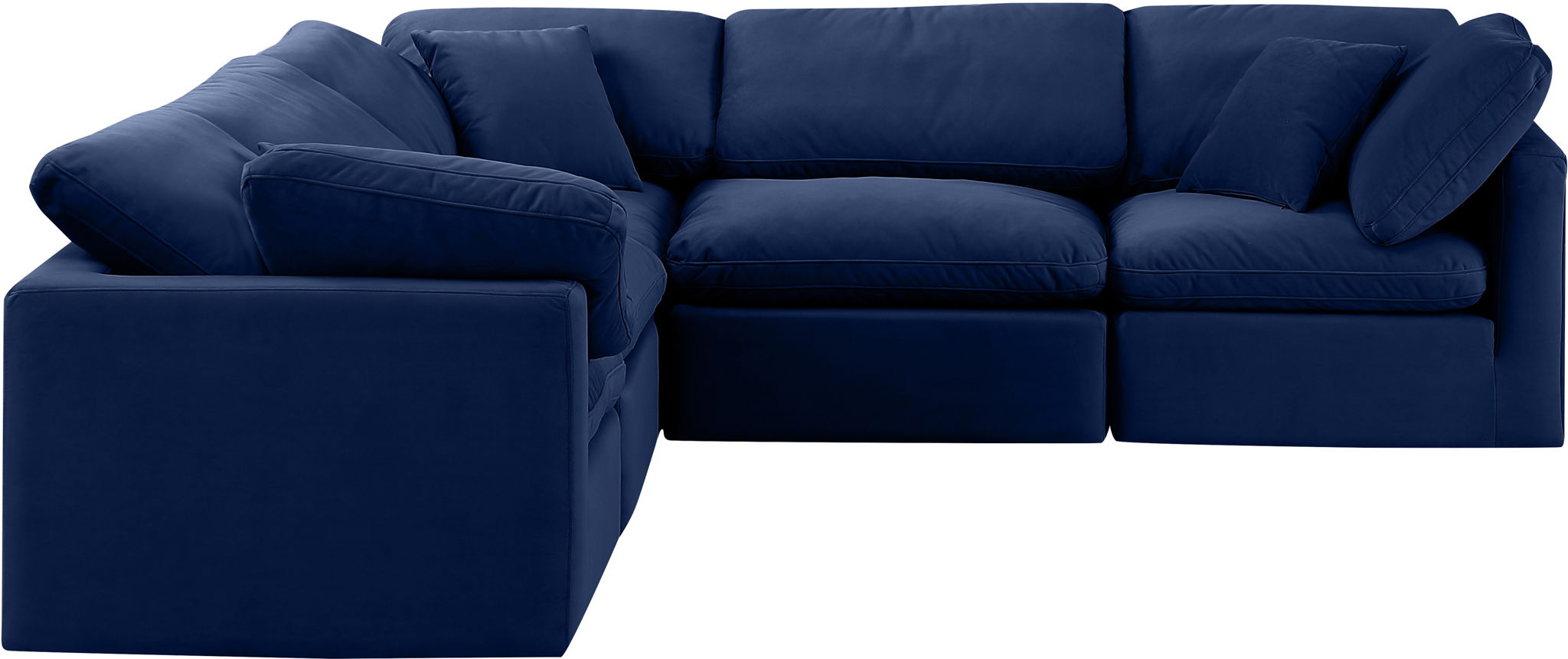 Indulge - Velvet 5 Piece Modular Corner Sectional - Urban Living Furniture (Los Angeles, CA)