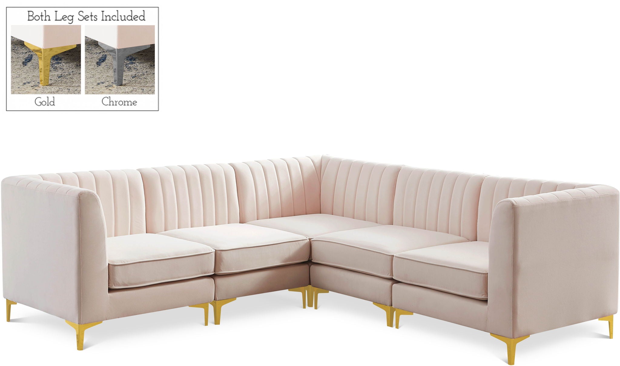 Alina - 5 Piece Modular Corner Sectional - Urban Living Furniture (Los Angeles, CA)