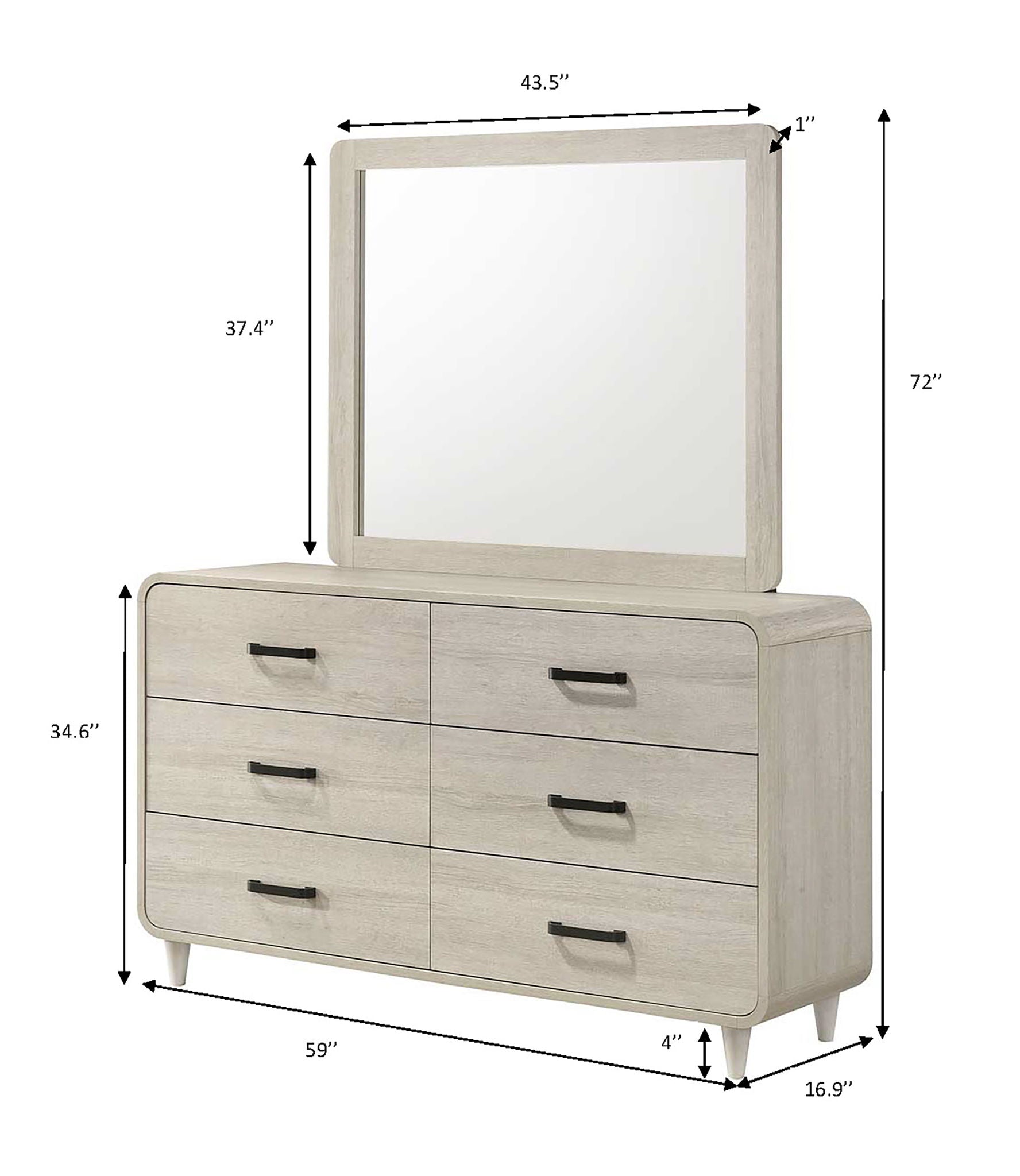 Nyomi - Dresser Top - White - Urban Living Furniture (Los Angeles, CA)