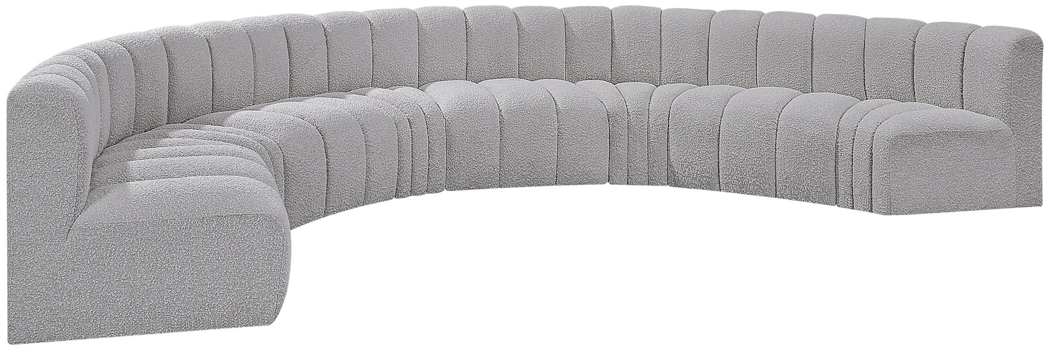 Arc - Boucle Fabric 8 Piece U-Shaped Modular Sofa - Urban Living Furniture (Los Angeles, CA)