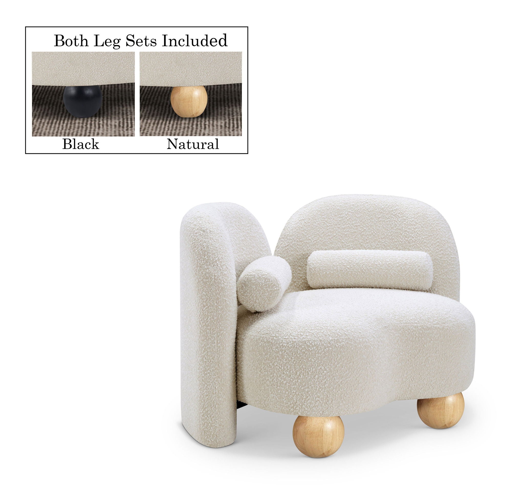 Daphne - Boucle Chair - Urban Living Furniture (Los Angeles, CA)
