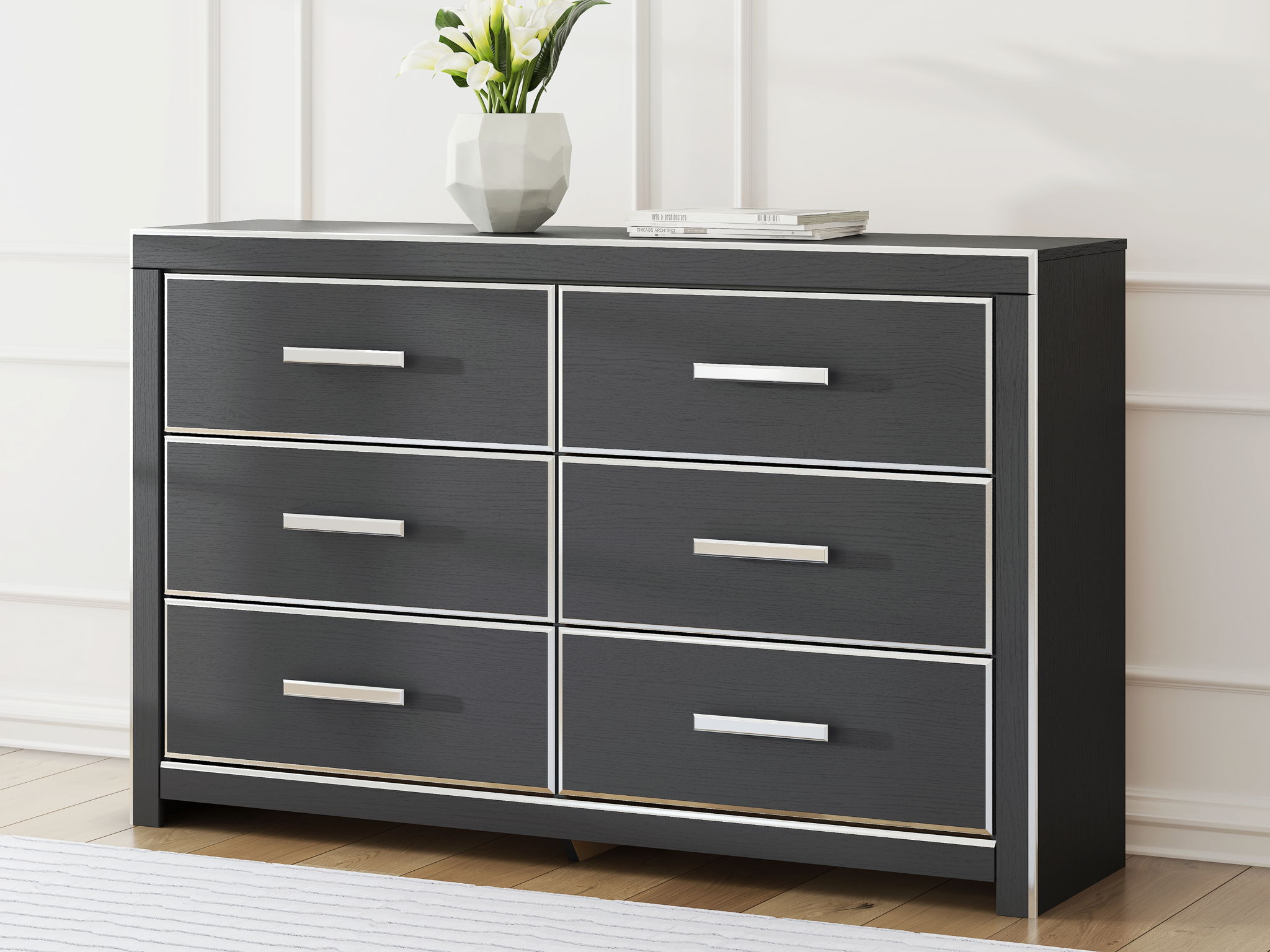 Zuraleus - Black - Six Drawer Dresser - Urban Living Furniture (Los Angeles, CA)