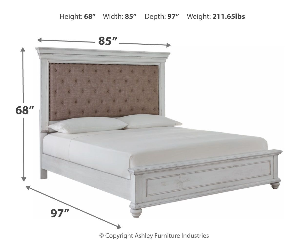 Kanwyn - Upholstered Panel Bed - Urban Living Furniture (Los Angeles, CA)