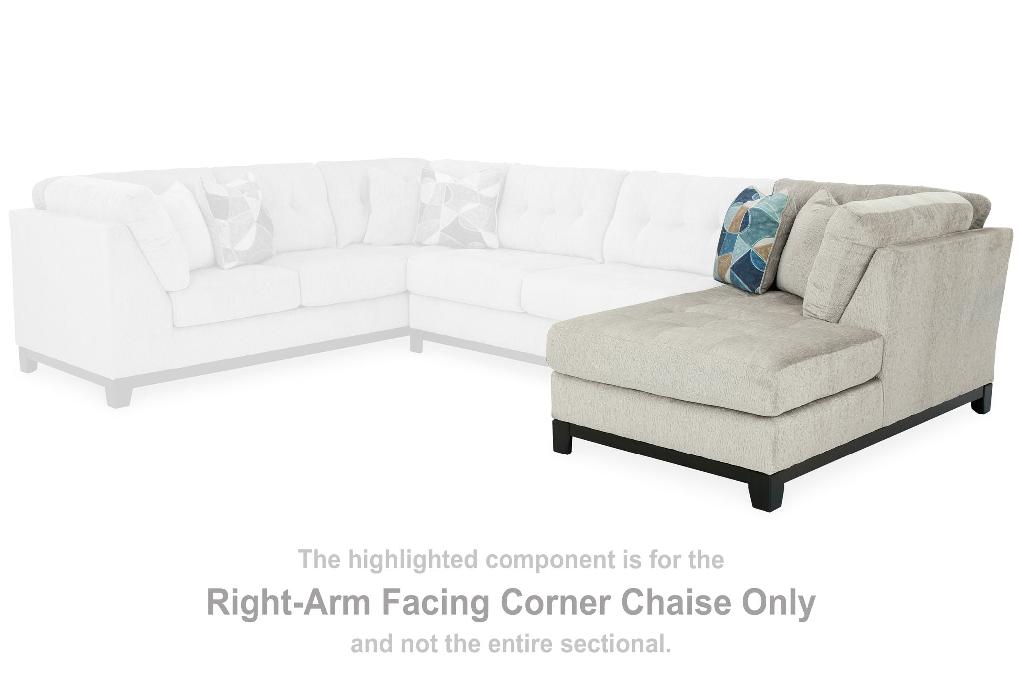 Maxon Place - Stone - Raf Corner Chaise - Urban Living Furniture (Los Angeles, CA)